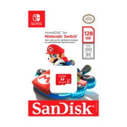 Memoria Micro SDXC de128 GB 100 MB x 90 escritura para Nintendo Switch