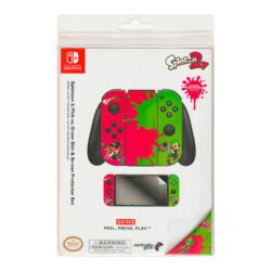 Skin y Protector Set Nintendo Switch Splatoon 2 Pink Vs Green
