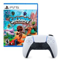 Mando Playstation 5 Dualsense Blanco + Sackboy A Big Adventure
