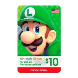Gift Card Nintendo e-Shop $10 Código digital