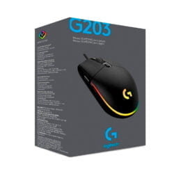 Mouse Logitech G203 Lightsync Optical 800 Dpi Rgb Negro