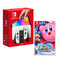 Consola Nintendo Switch Modelo Oled Blanco + Kirby Star Allies