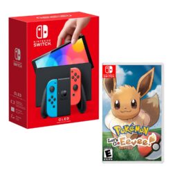 Consola Nintendo Switch Modelo Oled Neon + Pokemon Lest Go Eevee