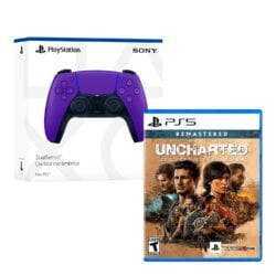 Mando Inalambrico DualSense Playstation 5 Galactic Purple +Uncharted Legacy of Thieves Collection