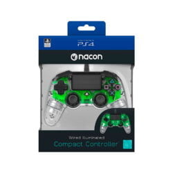 Mando PS4 Nacon Controller Wired Illuminated Compact Green