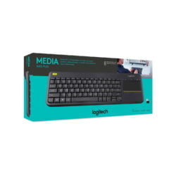Teclado Logitech K400 Plus Wirelees Touch Sp Black