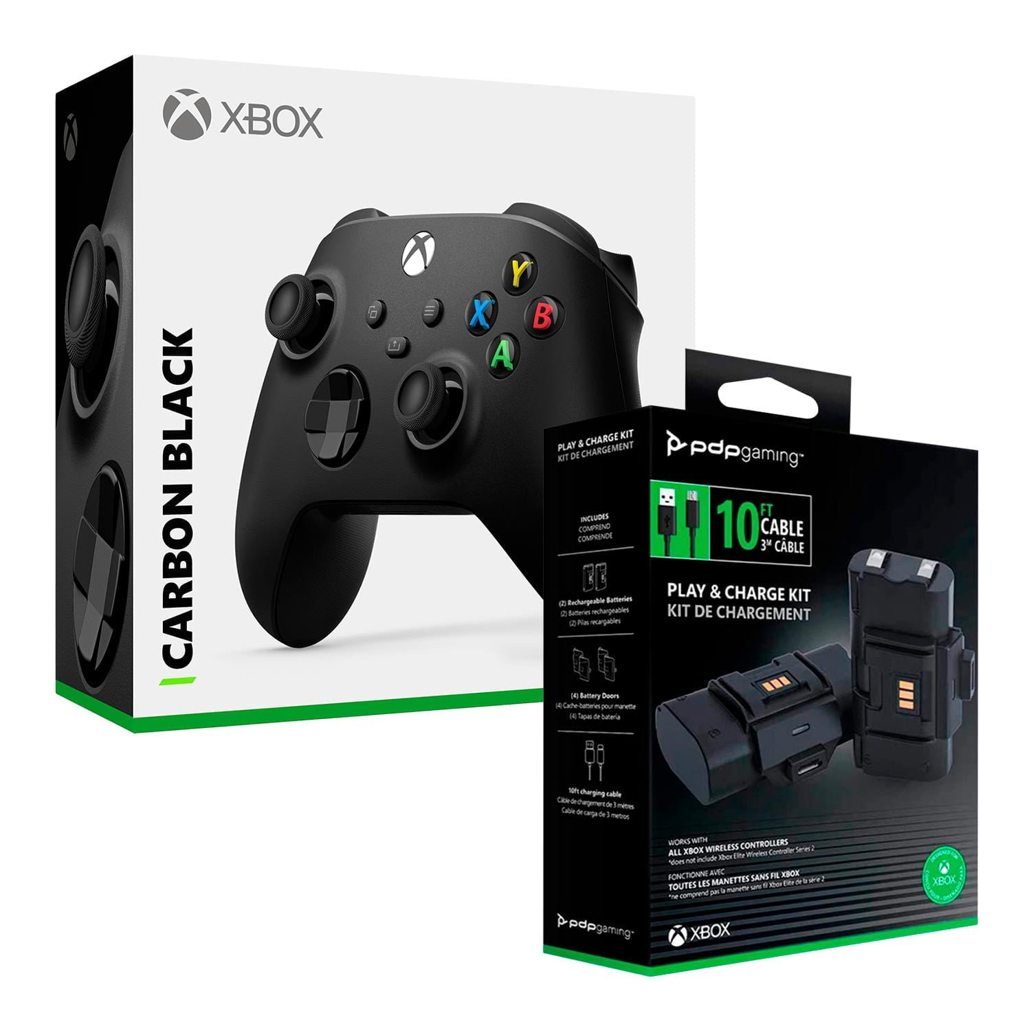 Mando Xbox Series X Wireless Negro + Bateria Recarble Pdp - Game Center SAC