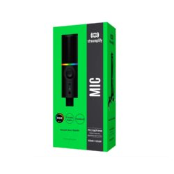 Microfono Gamer Streamplify Model Mic 48-Rgb Ma Bk Soporte Black