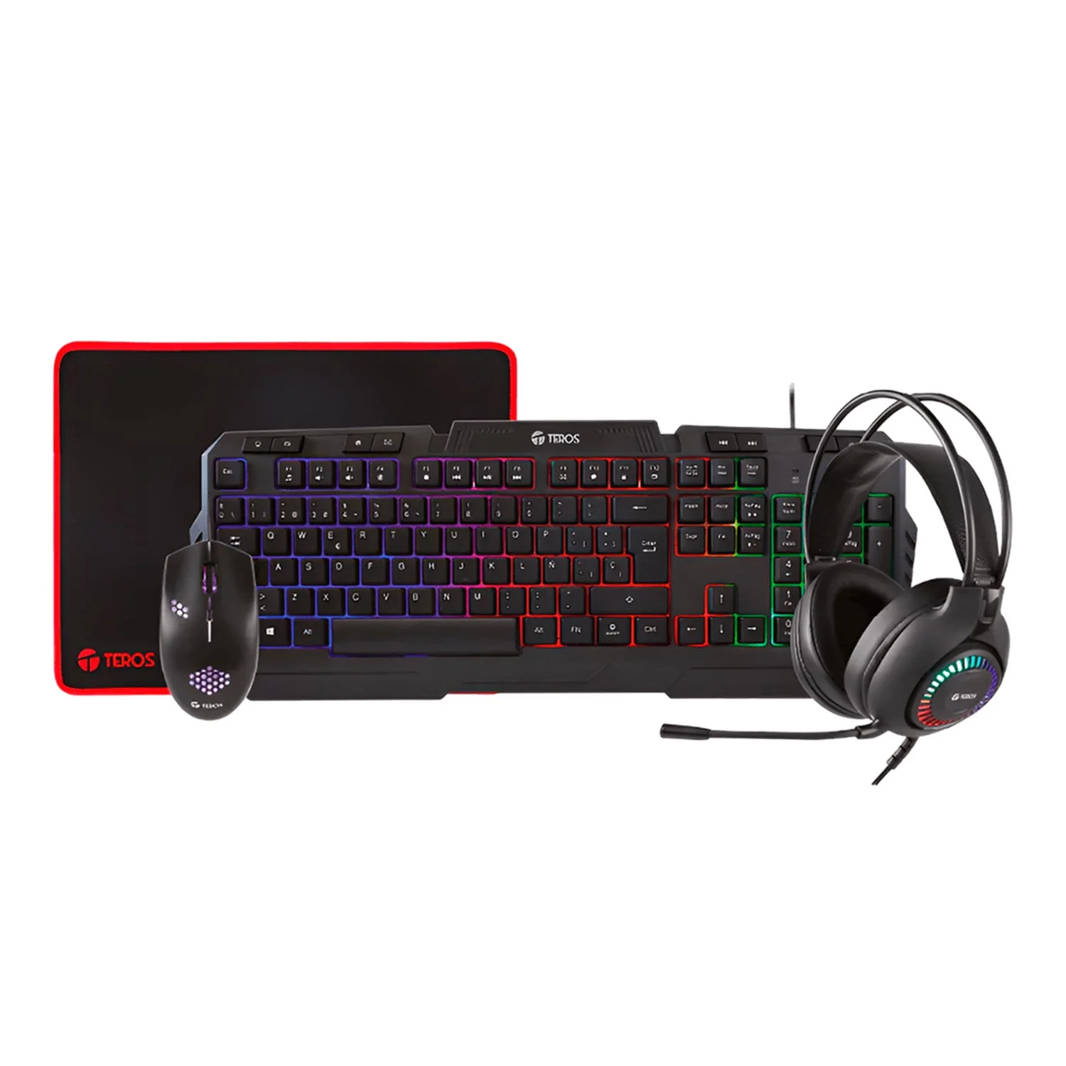 Combo Teros Teclado Mouse audifono Multimedia En Game Center SAC