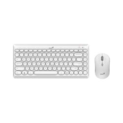 Teclado Genius+Mouse Luxemate Q8000 TKL Wireless Usb Multimedia Sp White