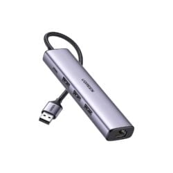 Adaptador Ugreen 5 En 1 Usb 3.0 A Rj-45 Usb-C 60554 Grey