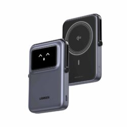 Power Bank Ugreen magnético con carga inalámbrica 5000Mah Negro Pb571 35605B