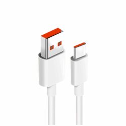 Cable De Carga Turbo Para Xiaomi 6A Type-C White