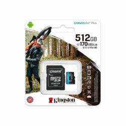 Memoria microSDXC Kingston Canvas Go Plus SDCG3 512 GB 170 MB/s UHS-I