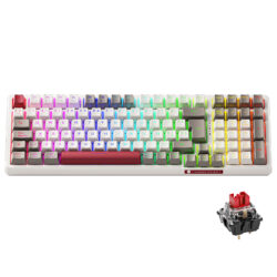 Teclado Gamer Thunderobot Mecanico Con Cable K98 Switch Outemu Red Led-RGB