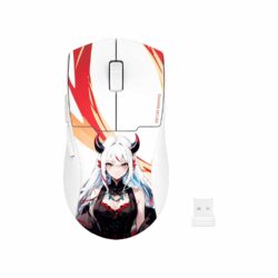Mouse Gamer Redragon K1Ng Pro (1K Hz) Wireless Anime White