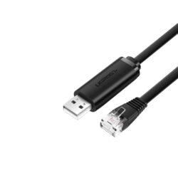 Cable De Red Ugreen USB-A a RJ45 Consola 3m CM204 60813 Negro